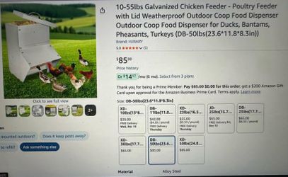 Brand new galvanized chicken feeder with lid, waterproof