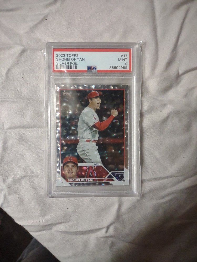 Shohei Ohtani 2023 Topps Silver Foil PSA 9