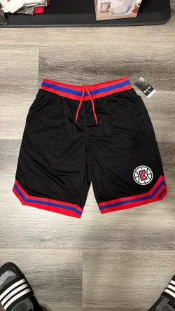 Ultra Game NBA Los Angeles Clippers Men's Active Knit Basketball Training Shorts - Medium