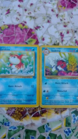 Pokemon Cards Goldeen/Seaking