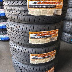 185/55/15 New Tires Set Of 4 Arroyo Installed And Balanced Set De 4 Llantas Nuevas Instaladas Y Balanceadas