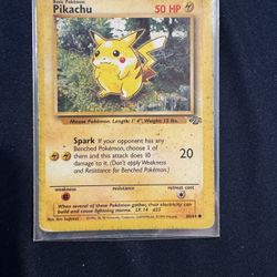 1999 jungle pikachu 1st edition Pokémon card