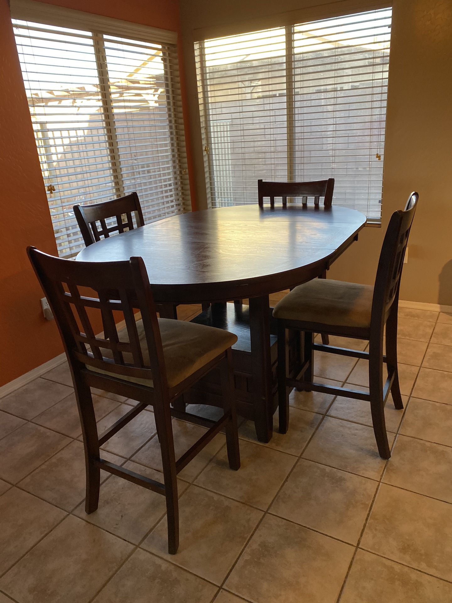 Kitchen table with storage and chairs