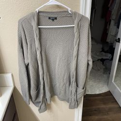 Grey Brown Cardigan