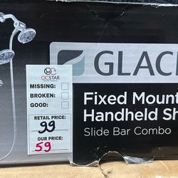 Glacier bay fixed Mount & adjustable handheld shower 