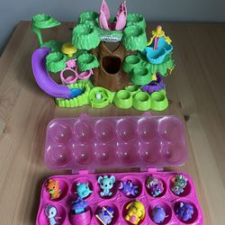 Hatchimals Toy Playset Travel Case And Figure Lot 