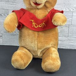 VTG Disney Mouseketoys Winnie The Pooh Plush  10" H