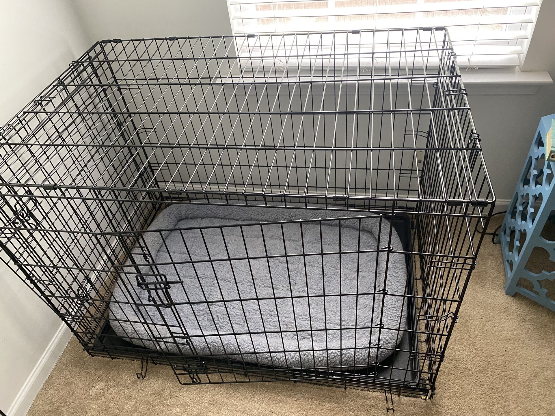 Frisco fold and carry double door dog crate
