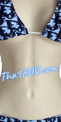Cute denim blue colors bikini. Did size medium to large.