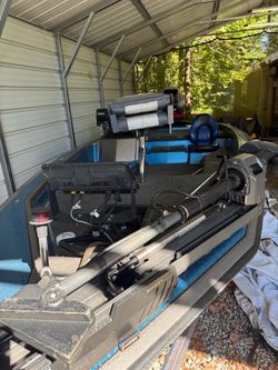 Bass Boat with Lowrance Ghost Trolling Motor