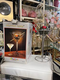 1990s Vintage Martini Olive Lamp
