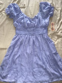 Purple Floral Dress 