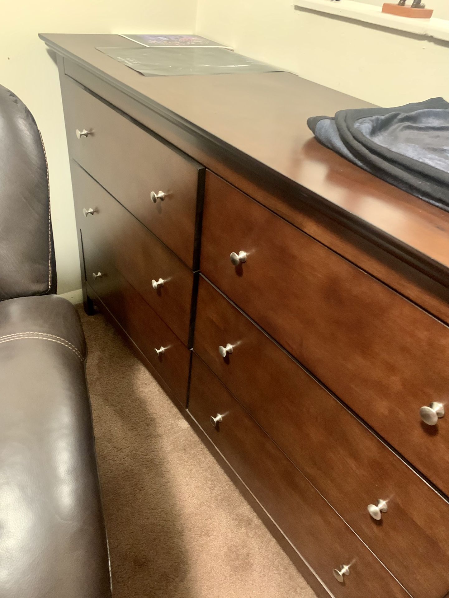 Dresser with mirror