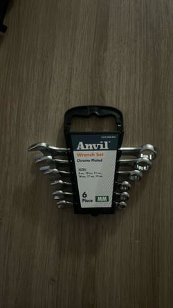 Anvil Wrench Set Chrome Plated MM