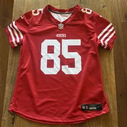 Women's Nike George Kittle Scarlet San Francisco 49ers Player Jersey Medium