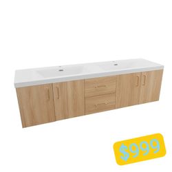 72 inch Vanity with Top #80072D