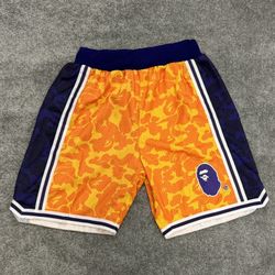 BAPE LA Lakers Shorts