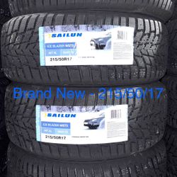 (4) - 215/50/17 Sailun Ice Blazer WSTX Snow Tires