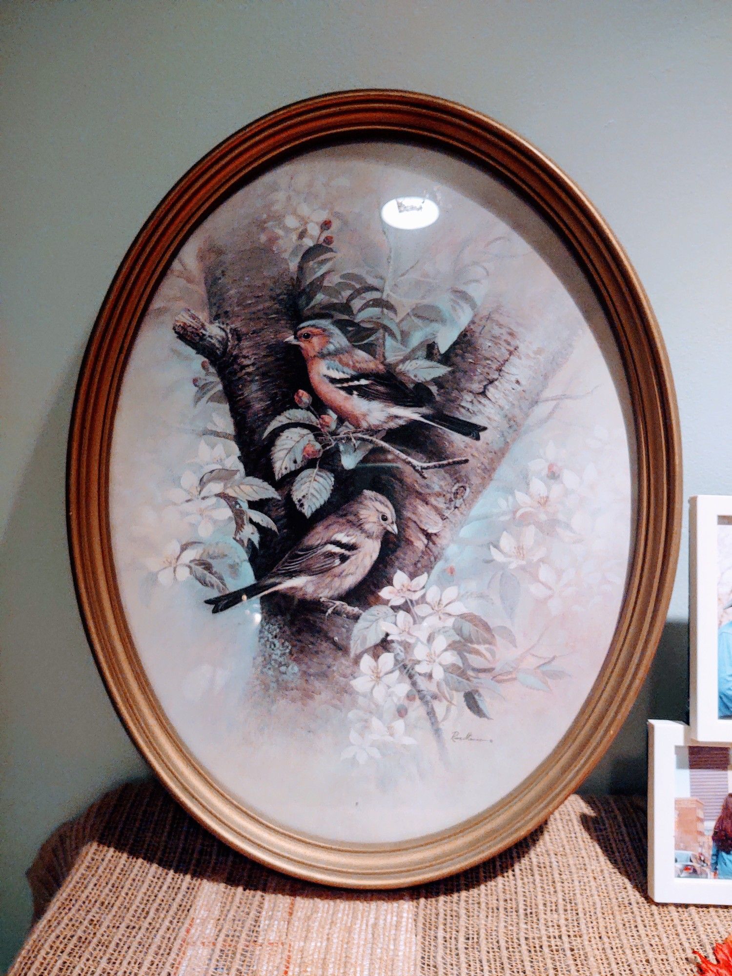 Vintage Ruane Manning Framed Painting Print
