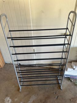 10-Tier Metal Shoe Rack