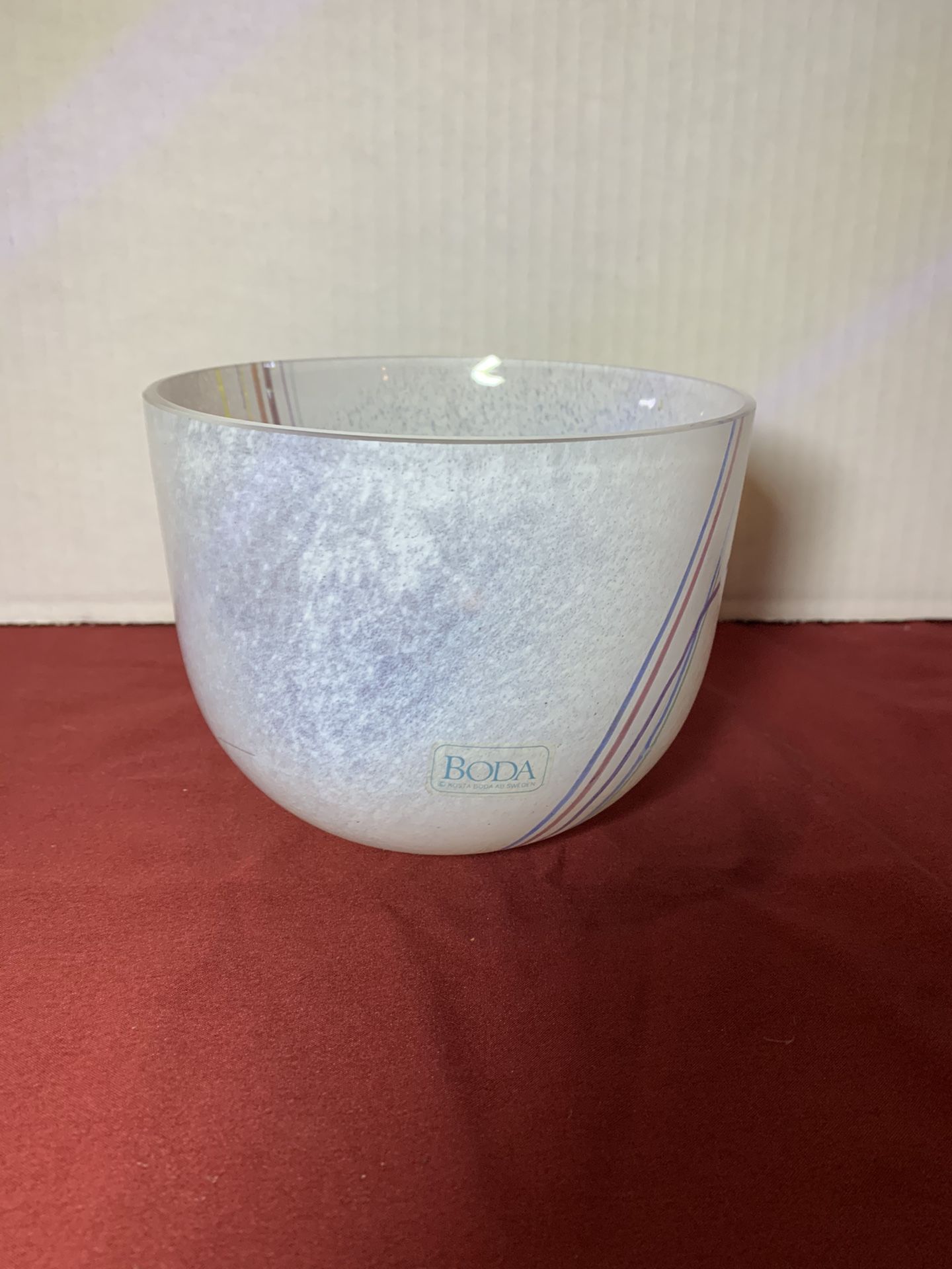 Bertie Vallien Sweden 1950s Kosta Boda bowl Art glass