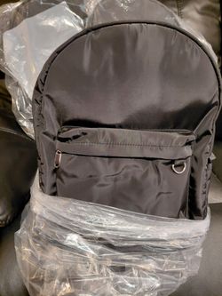 Black Nylon Backpack