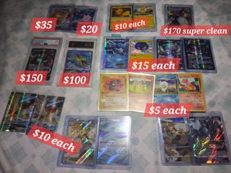 Pokemon $5-$170 PSA/SINGLES CHARIZARD/PIDGEOT XY ERA/1ST EDITION/GLACEON EX PRICES ON PIC