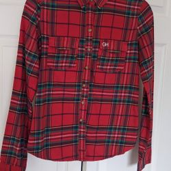 Gilly Hicks Red Plaid Women's Shirt