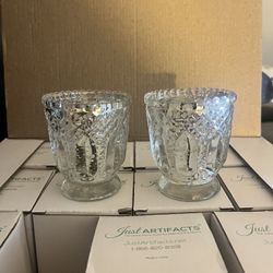 Votive Candle Holders Silver 