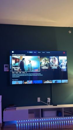 Large Flat Panel TV Wall Mounted