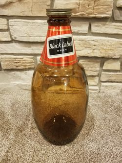 VINTAGE! Carling Black Label Beer Glass Oversized Beer Jug