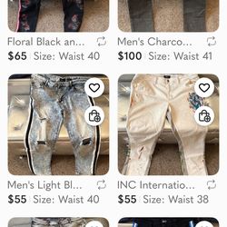 Guys Jeans and Women clothes