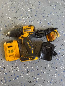 Dewalt 20-volt 1/2” Brushless Drill with 2AH battery and charger
