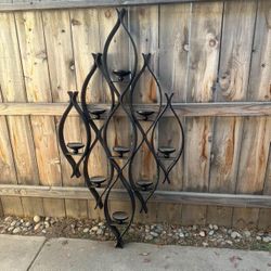 5’ Black Kirkland Candle Sconce