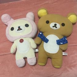 Rilakkuma teddy bear plushies