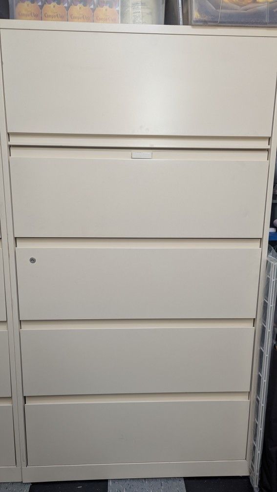 Steelcase 5-Drawer Lateral Filing Cabinet x 3