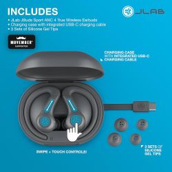 JLab JBuds Sport ANC4 – True Wireless Earbuds