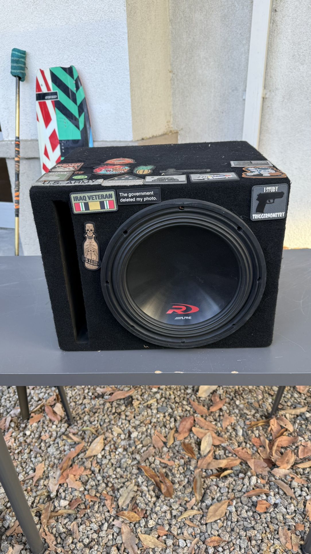 Alpine R Series Subwoofer with Custom Box – 12”