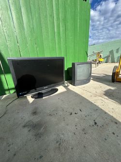 Emerson Flat Screen TV with CRT TV