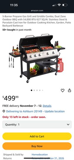 Grill / Griddle Combo