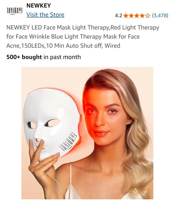 LED Face Mask Light Therapy