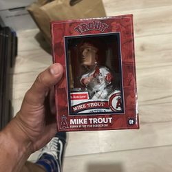 Mike Trout Rookie Of The Year Bobblehead Los Angeles Angels 