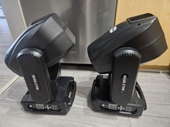 SHEHDS 275W Moving Head Beam Light – 10R Effect, 14 Gobos + 14 Colors, 2 Prisms, Linear Zoom, Frost & Rainbow Wheel