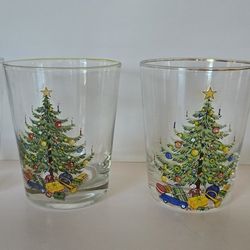 Cuthbertson Christmas Tree Old Fashioned Glasses (set of 4)