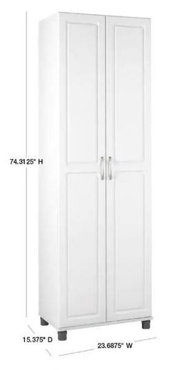 Trailwinds White Storage Tall Cabinets