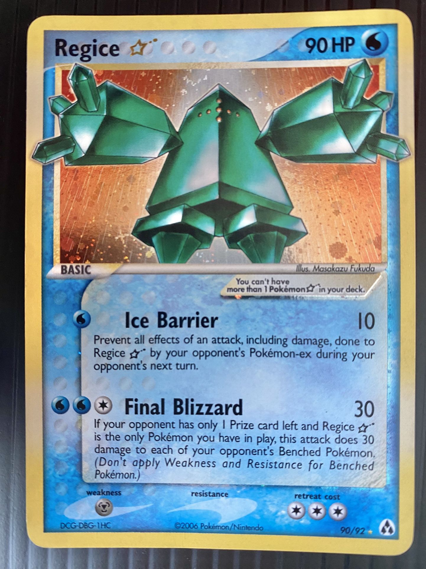 Regice Gold Star