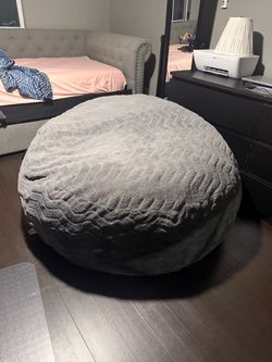 Large Gray Bean Bag Chair