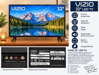 TV VIZIO 32”HD