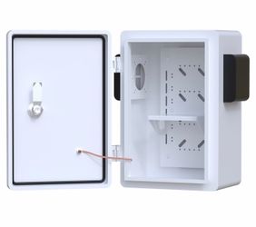 Outdoor Electrical Enclosure Box Weatherproof Junction Box Metal Electrical Cabinet,One-Piece Ventilation Design,Wall/Pole Mounted. (7.9" x 11.8" x 5.
