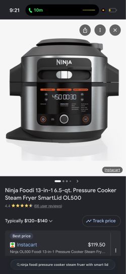 NINJA FOODI 6.5QT PRESSURE COOKER